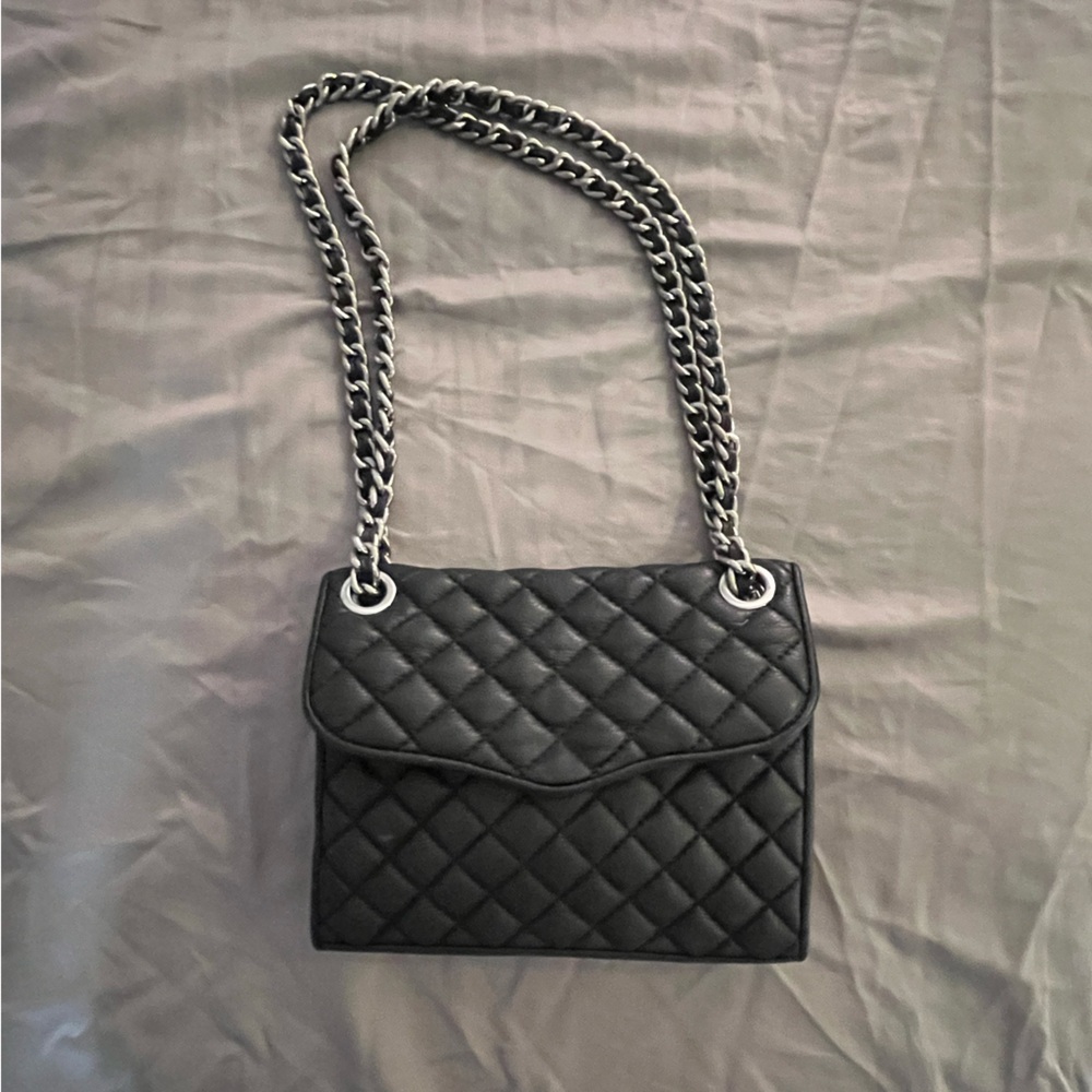 Quilted Rebecca minkoff bag black